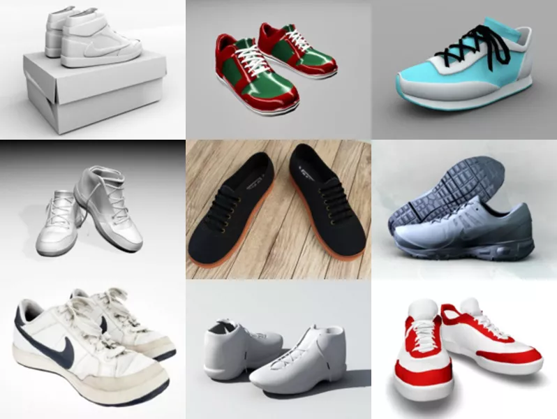 Top 11 Athletic Shoe 3D Models for Rendering Most Recent 2022