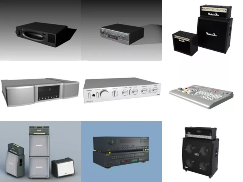 Top 11 Audio Electronics 3D Models Stuff Most Recent 2022