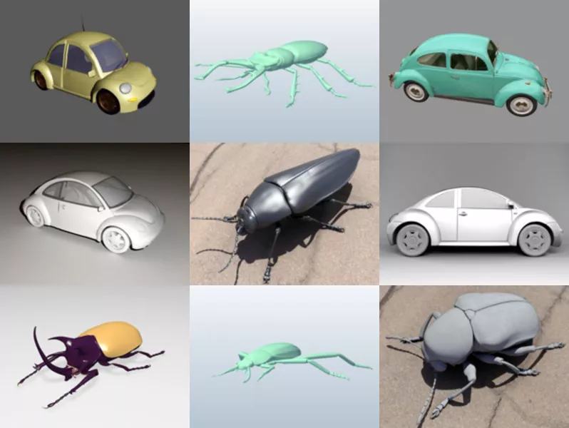 Top 11 Beetle 3D Models Latest 2022