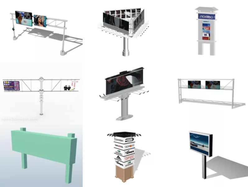 Top 11 Billboard 3D Models for Design Most Recent 2022
