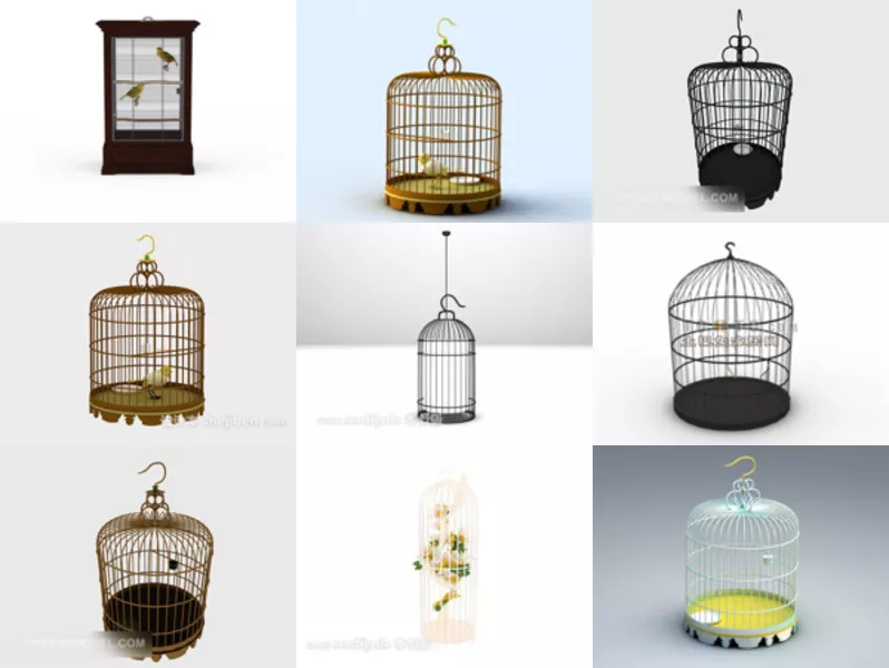 Top 11 Birdcage 3D Models for Free Latest 2022