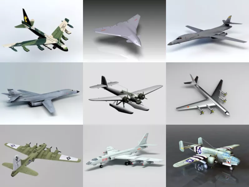 Top 11 Bomber Aircraft 3D Models Most Recent 2022