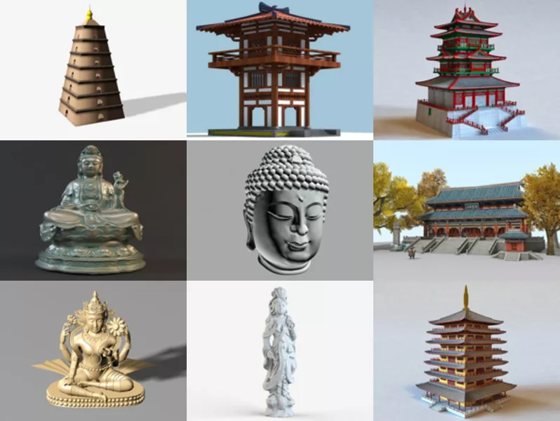 Top 11 Buddhist 3D Models Latest 2022