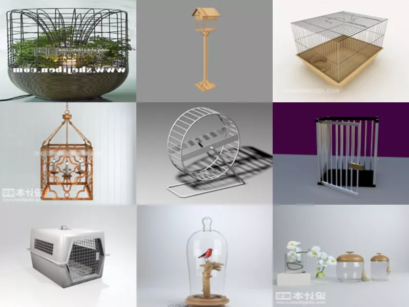 Top 11 Cage 3D Models for Design Latest 2022