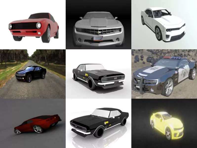 Top 11 Camaro 3D Models Newest 2022