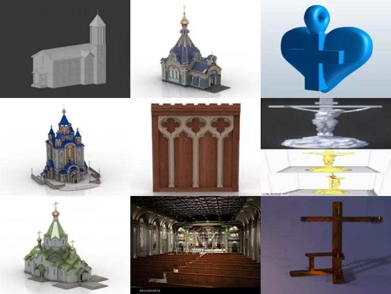 Top 11 Church 3D Models Newest 2022