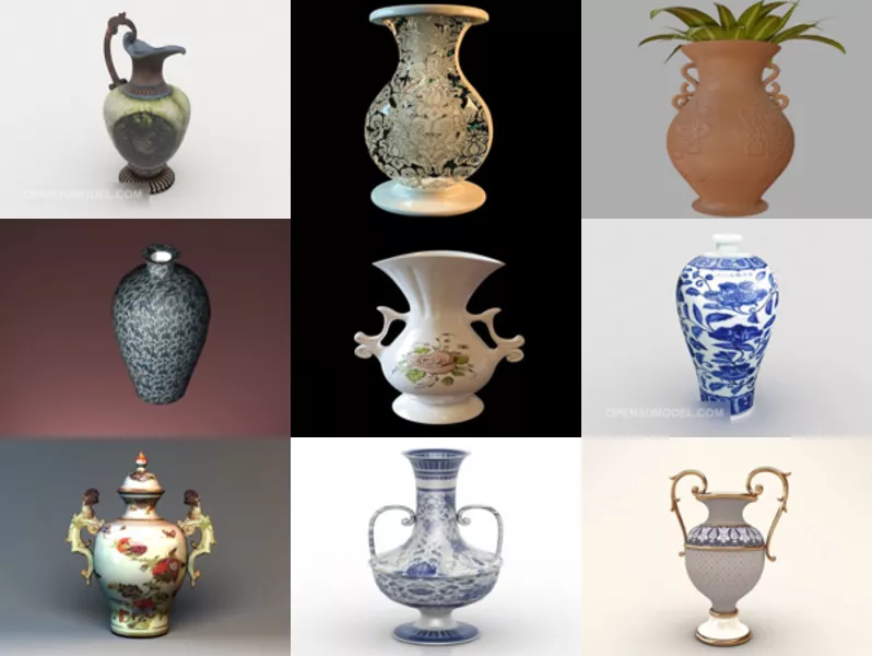 Top 11 Classic Vase 3D Models Most Recent 2022
