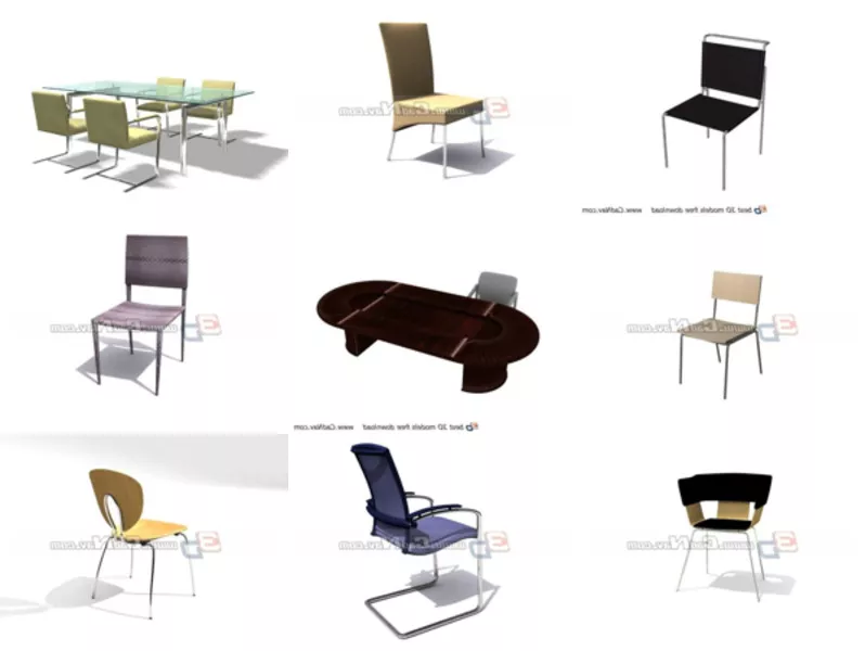 Top 11 Conference Chairs 3D Models for Design Latest 2022