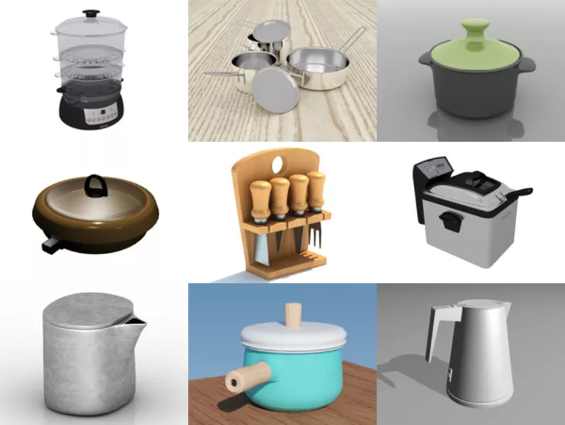 Top 11 Cookware 3D Models Stuff Latest 2022