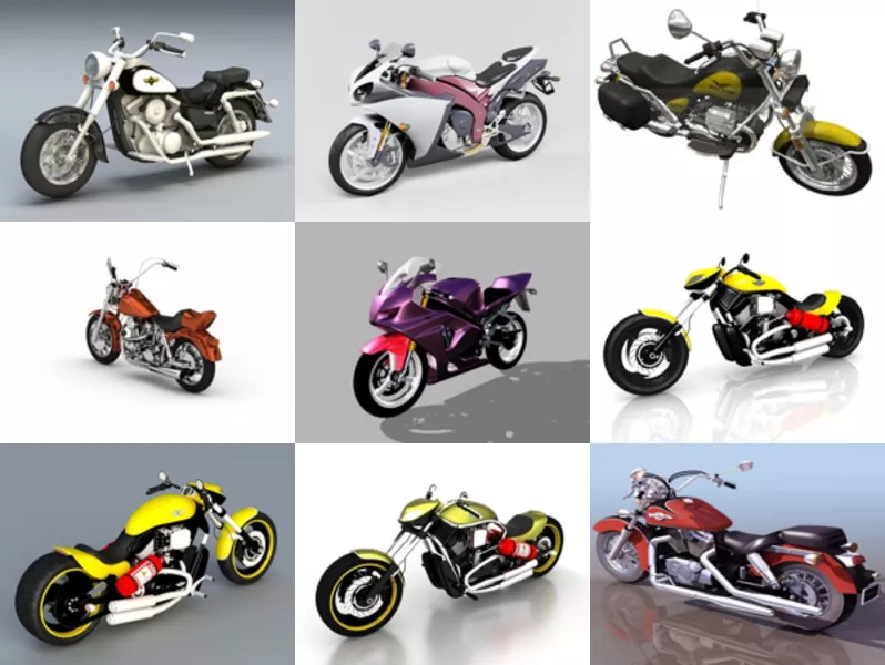 Top 11 Cruiser Motorcycle 3D Models Latest 2022