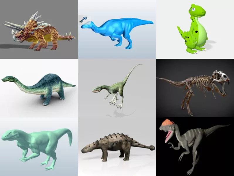 Top 11 Free 3D Dinosaur Models Latest 2022
