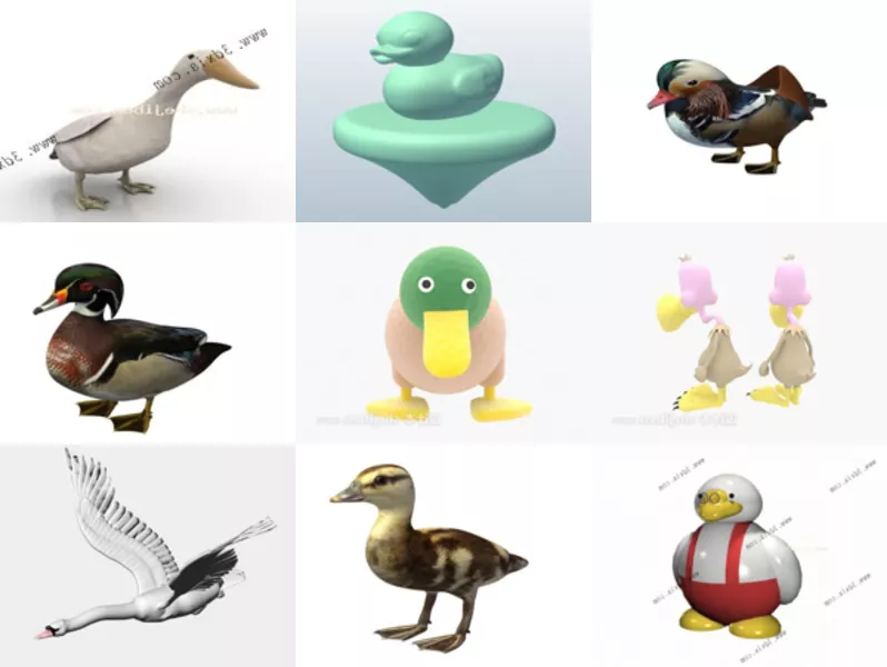 Top 11 Duck 3D Models for Free Newest 2022