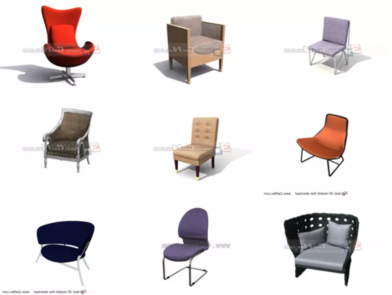 Top 11 Fabric Chairs 3D Models Resources Latest 2022
