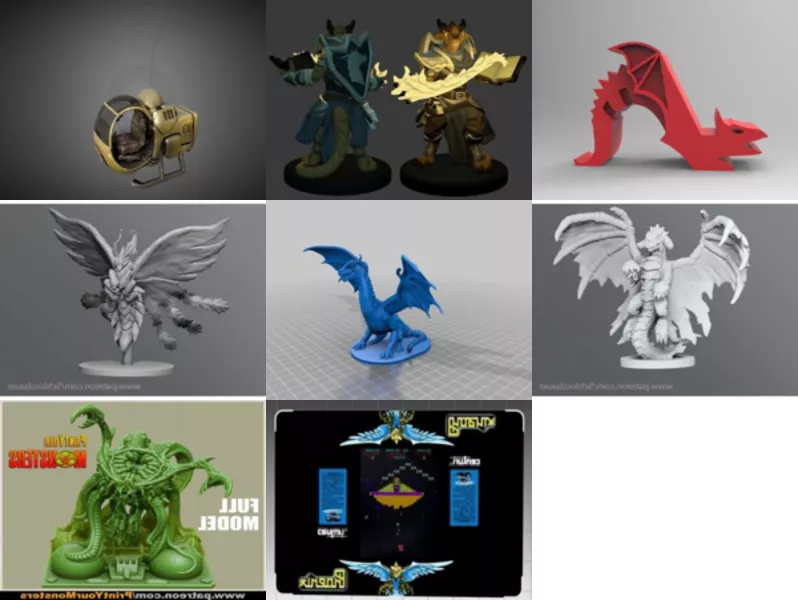Top 11 Free 3D Fantasy Animals Models Latest 2022