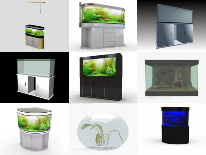 Top 11 Fish Tank 3D Models for Free Newest 2022