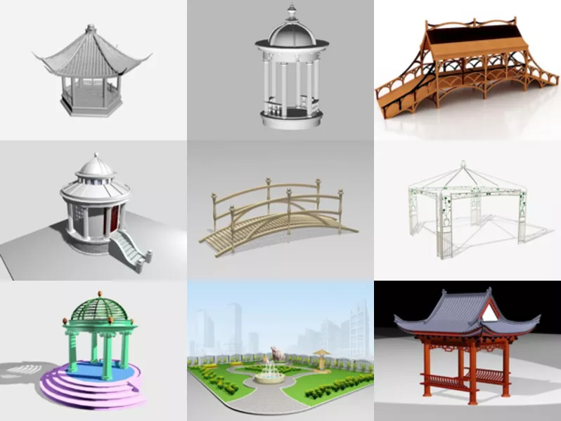 Top 11 Free 3D Garden Buildings Models Newest 2022