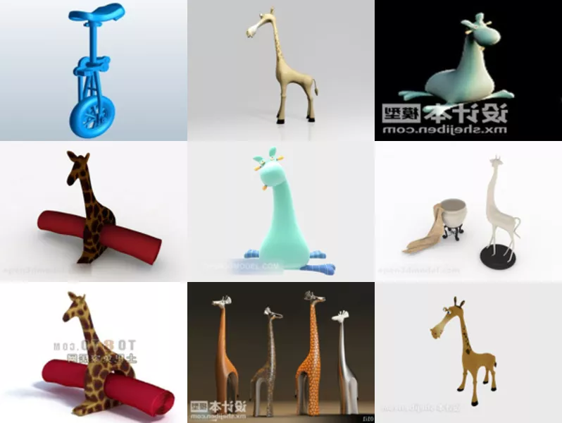Top 11 Giraffe 3D Models for Rendering Latest 2022