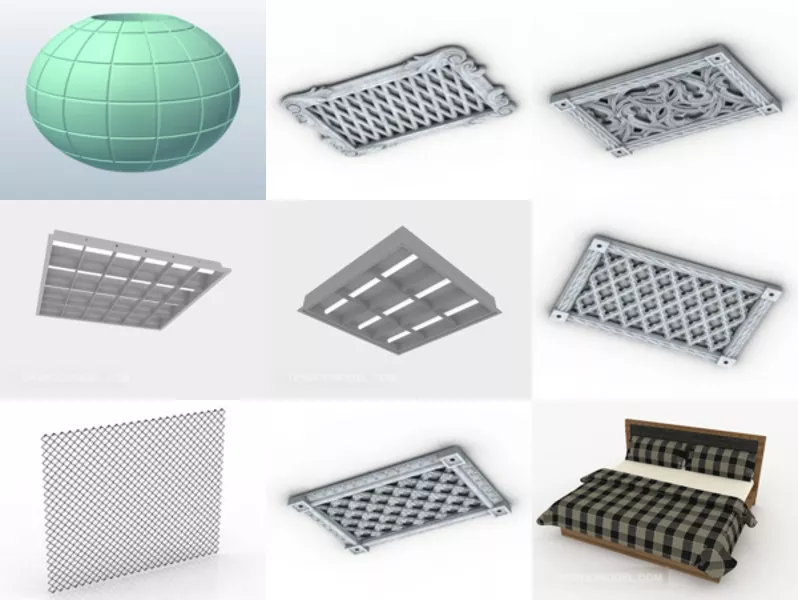 Top 11 Grid 3D Models for Rendering Most Recent 2022