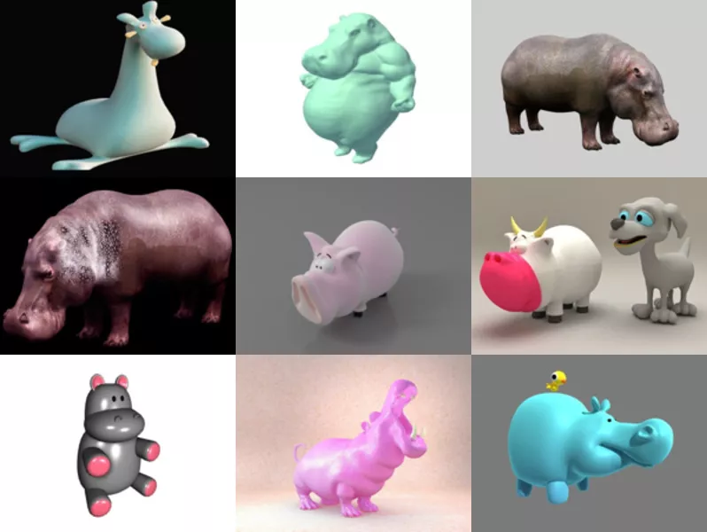 Top 11 Hippo 3D Models for Free Newest 2022