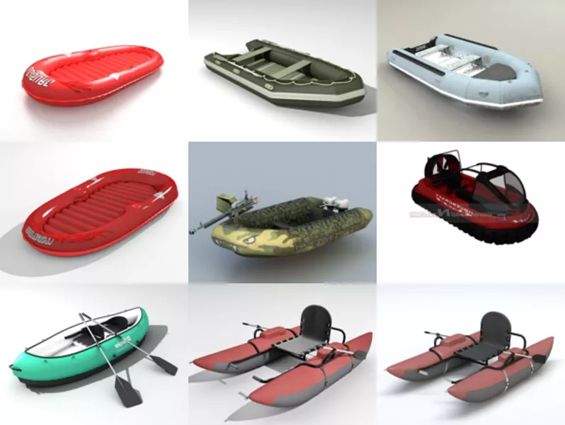 Top 11 Inflatable Boat 3D Models Newest 2022