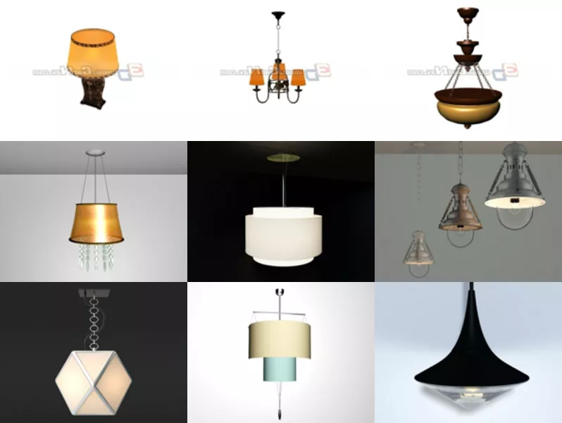 Top 11 Interior Lighting 3D Models Most Recent 2022