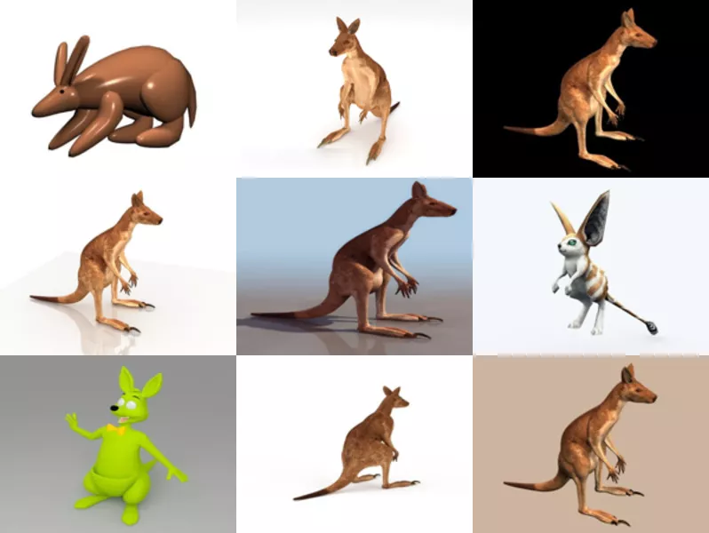 Top 11 Kangaroo 3D Models for Free Most Recent 2022