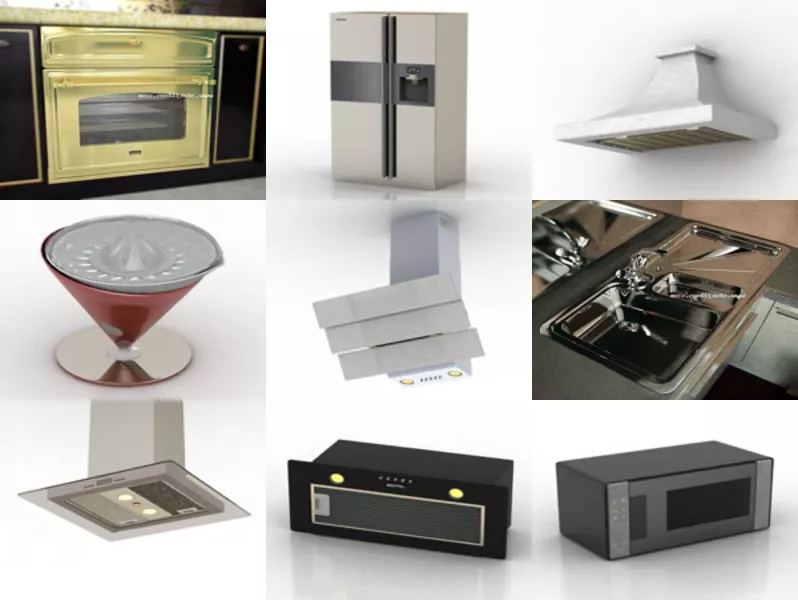 Top 11 Free 3D Kitchen Equipment Models for Rendering Latest 2022