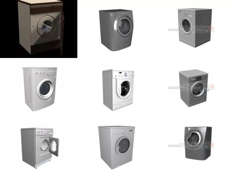 Top 11 Laundry 3D Models for Design Latest 2022