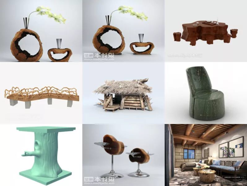 Top 11 Log 3D Models Newest 2022