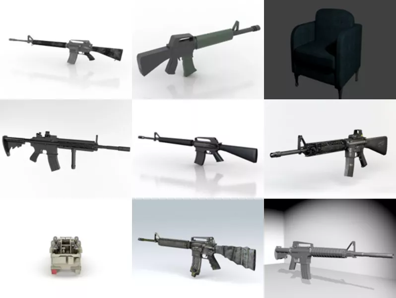 Top 11 M16 3D Models Newest 2022