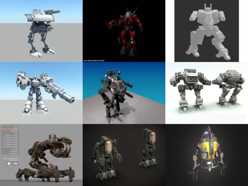 Top 11 Mech 3D Models Resources Latest 2022