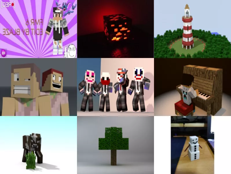 Top 11 Minecraft 3D Models Latest 2022