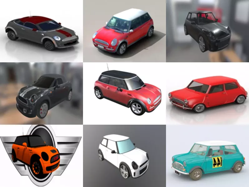 Top 11 Mini Cooper 3D Models for Free Latest 2022
