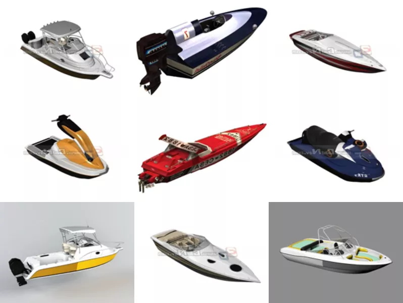 Top 11 Motor Boat 3D Models for Free Latest 2022