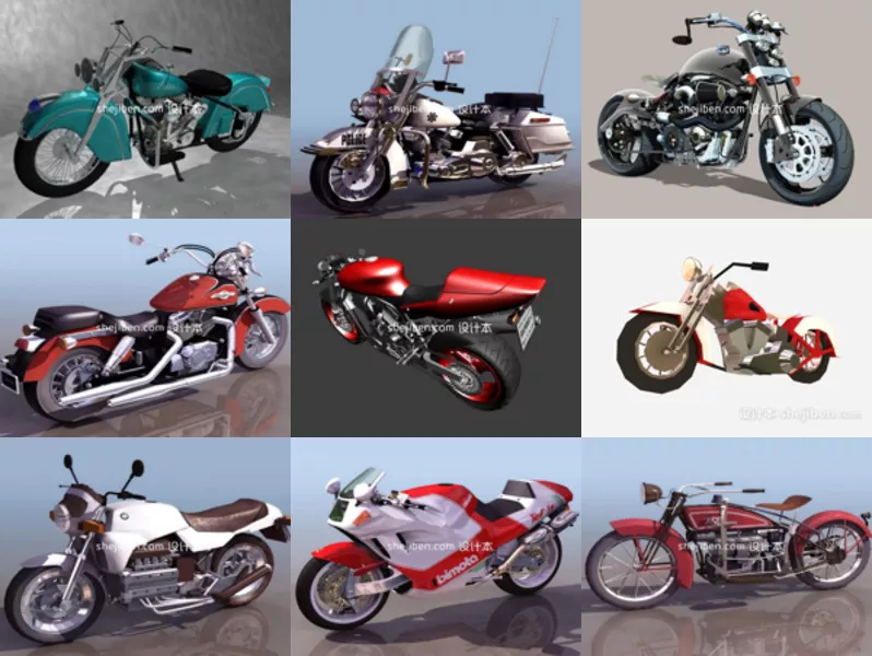 Top 11 Motorbike 3D Models for Rendering Most Recent 2022