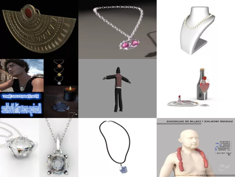 Top 11 Necklace 3D Models for Design Most Recent 2022