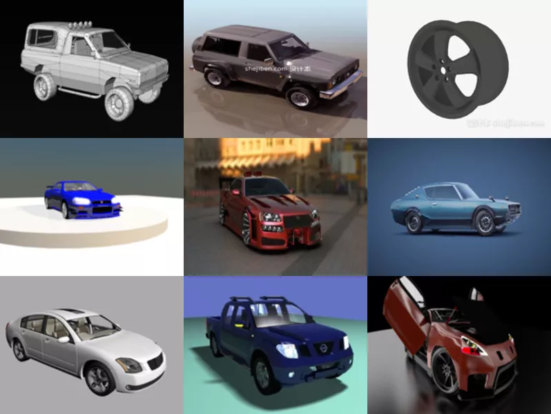 Top 11 Nissan 3D Models Most Recent 2022