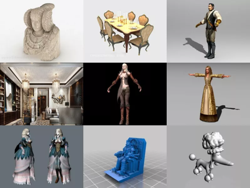 Top 11 Noble 3D Models Resources Newest 2022