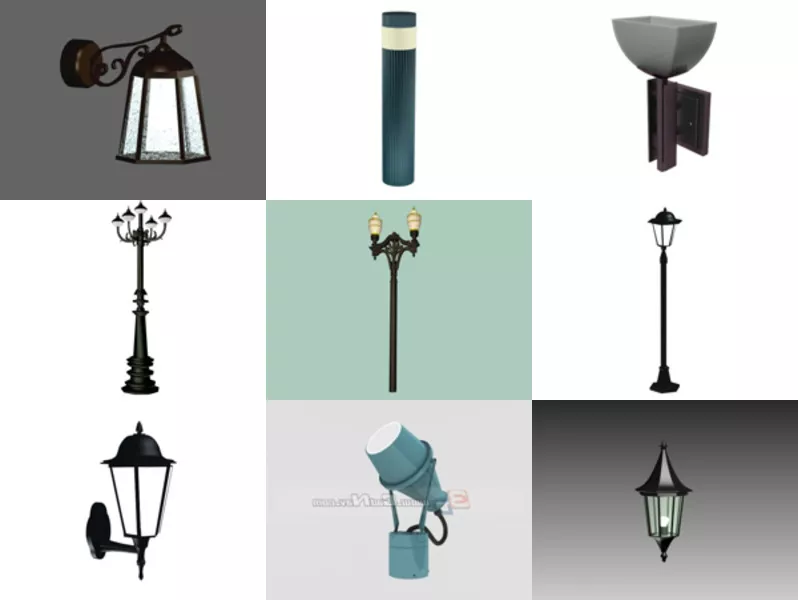 Top 11 Outdoor Lighting 3D Models Latest 2022