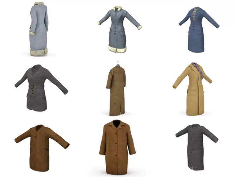Top 11 Overcoat 3D Models for Rendering Newest 2022