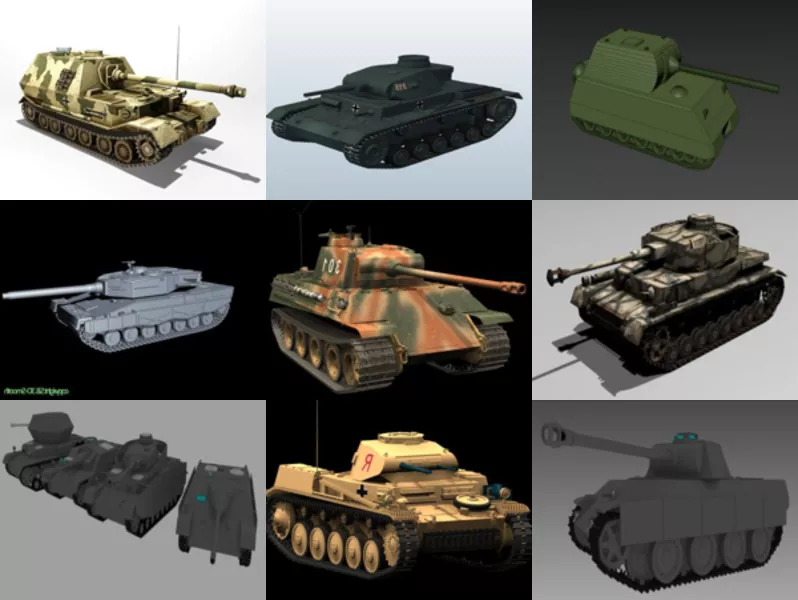 Top 11 Panzer 3D Models for Rendering Newest 2022