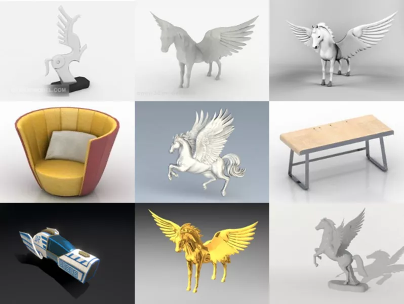 Top 11 Pegasus 3D Models Latest 2022