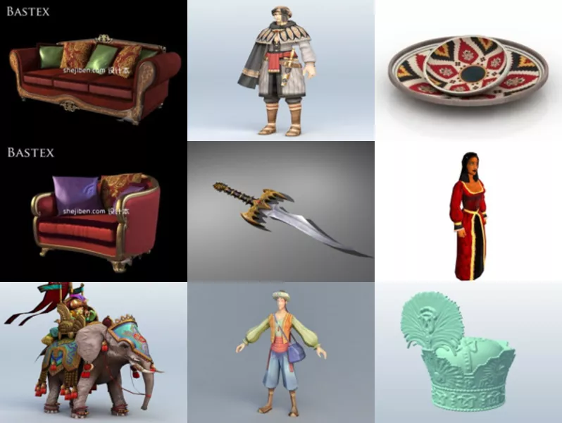 Top 11 Persian 3D Models for Rendering Latest 2022