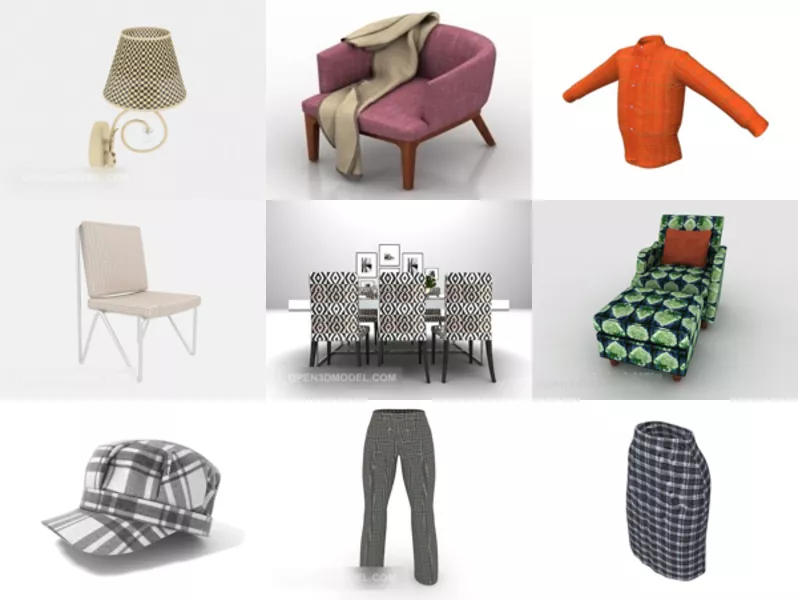 Top 11 Plaid 3D Models Latest 2022