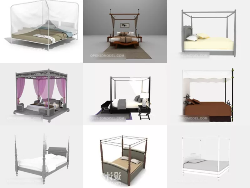 Top 11 Poster Bed 3D Models for Rendering Most Recent 2022