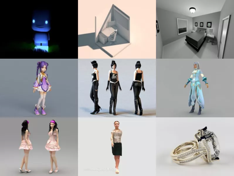 Top 11 Pretty 3D Models Latest 2022