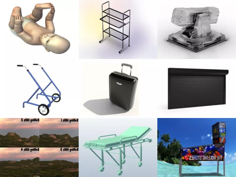 Top 11 Rolling 3D Models Newest 2022