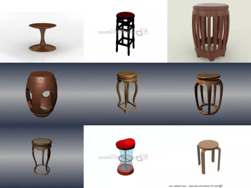 Top 11 Round Stool 3D Models Stuff Newest 2022