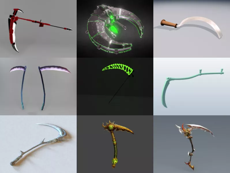Top 11 Scythe 3D Models Stuff Latest 2022
