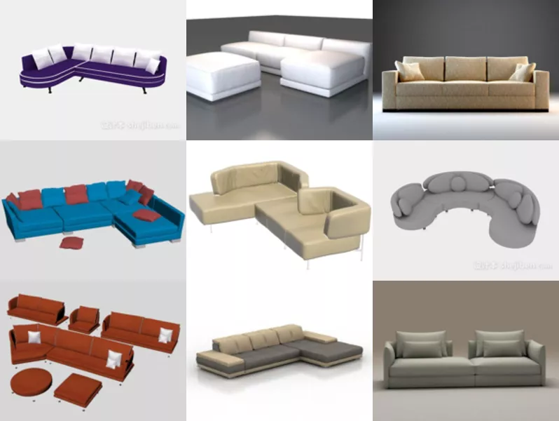 Top 11 Sectional Sofa 3D Models Newest 2022